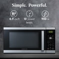 thumbnail image 2 of Farberware Countertop Microwave 900 Watts, .9 cu ft - Microwave Oven With Child Lock - Perfect for Apartments and Dorms - Easy Clean Grey Interior, Stainless Steel, 2 of 6