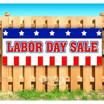 Labor Day Sale 13 oz Vinyl Banner With Metal Grommets