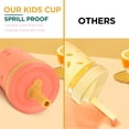 thumbnail image 4 of Vasos para niños pequeños Sippy Tronco de acero inoxidable de 300 ml con fundas, 4 of 8