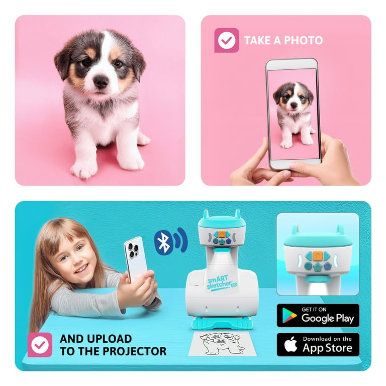 smART Sketcher 2.0 Projector, Drawing and Tracing Projector for Kids, Educational Arts & Crafts Toy, Art Gift for Boys and Girls Ages 5+