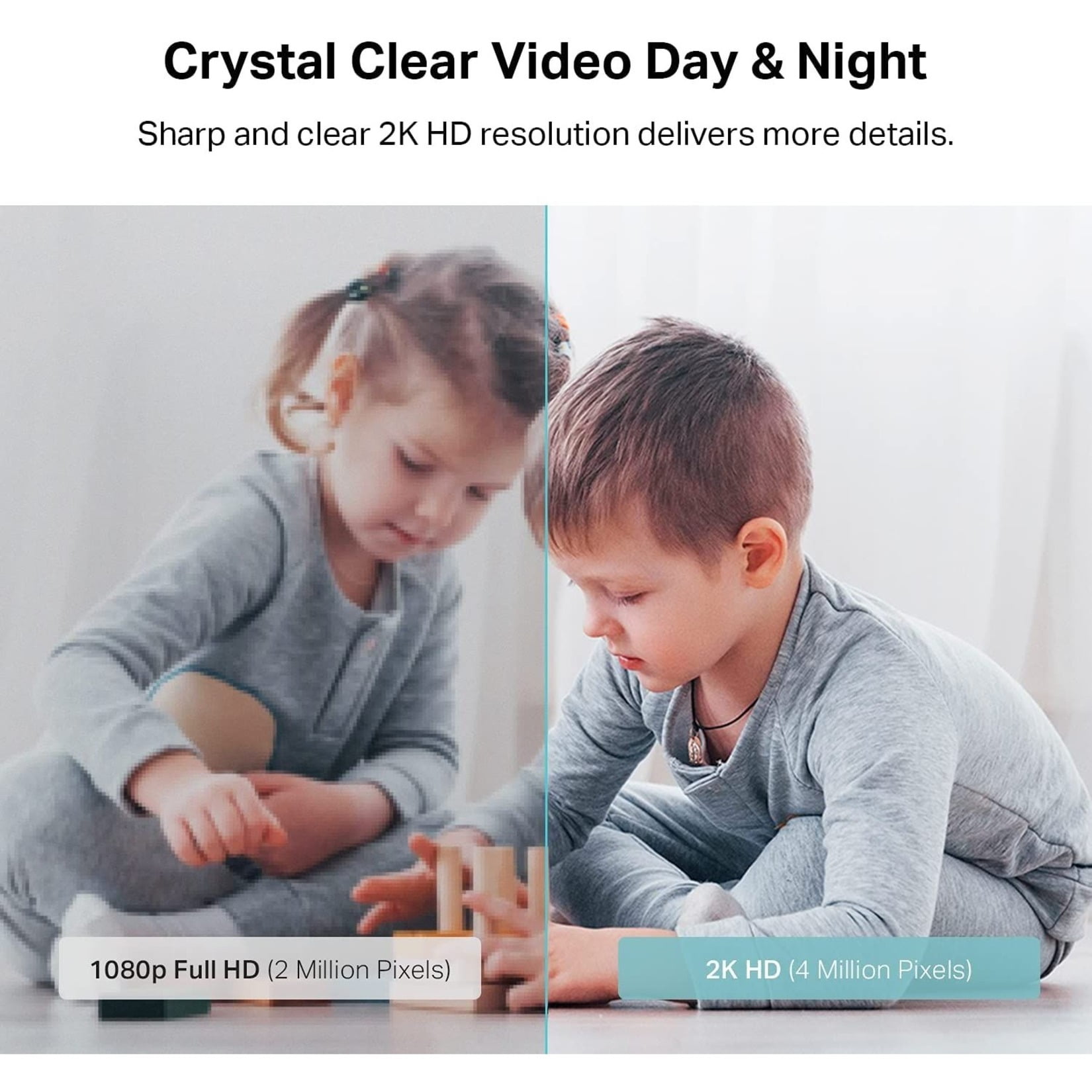 Kasa 2K QHD Security Camera Pan/Tilt, Starlight Sensor for Color Night Vision, Motion Detection for Baby & Pet Monitor, SD/Cloud Storage, Works with Alexa & Google, Free Expert Support (KC410S)