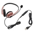 thumbnail image 1 of Call Center Headset, Computer Phone Headset Multifunctional Plug And Play  For Online Course For Business Space Gray,Rose Gold, 1 of 8