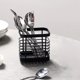 thumbnail image 5 of Tendedero para una limpieza fácil, organizador de encimera de cocina de acero inoxidable con diseño ventilado, patas de apoyo a prueba de óxido y antideslizantes para almacenamiento de cubiertos de, 5 of 6