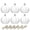 6Pcs 6cm, variant on Hanging Glass Terrarium Globe 6/12PCS, Tealight Candle Holder Succulent Planter Micro Landscape Flower Pot for Home Wedding Decor