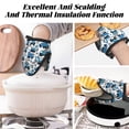 thumbnail image 7 of Pofeuu Blue Excavator Print Thickened Mini Silicone Oven Mitts Heat Resistant, Rubber Oven Mitt Gloves, Finger Pinch Grips, Pot Holder, Silicone Potholder, 7 of 7