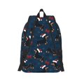 thumbnail image 6 of Rocae Christmas Dachshund for Durable Canvas Backpack Leisure Large Bag Travel Rucksack Multi-function Backpack Small, 6 of 8