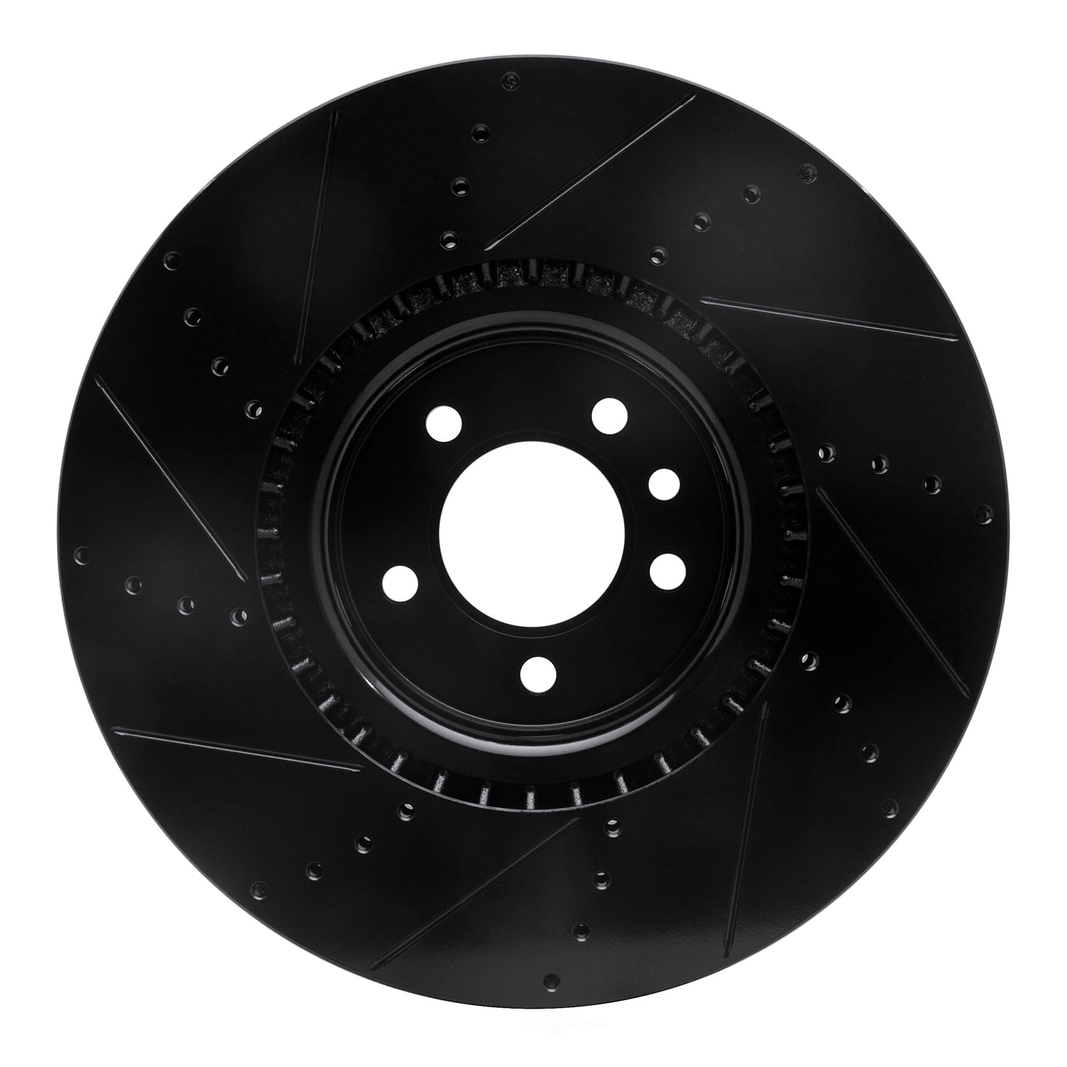 Dynamic Friction Company 633-11021R DFC Brake Rotor - Drilled And Slotted - Black
