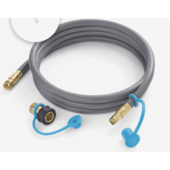 Weber 99263, 10 Foot Natural Gas Hose Kit with 3/8-Inch Quick Disconnect Fitting