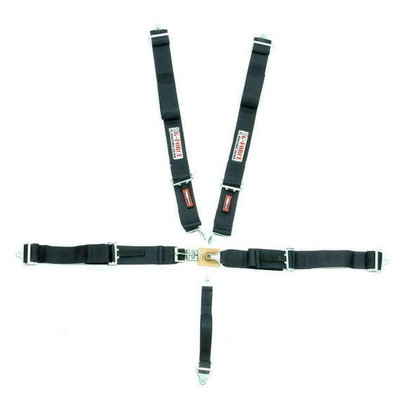 G-Force Indivd. Shoulder Harness Pull-Up Blk Pro Series