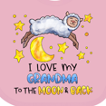 thumbnail image 4 of Inktastic I Love My Grandma to the Moon and Back Cute Sheep Boys or Girls Baby Bib, 4 of 4