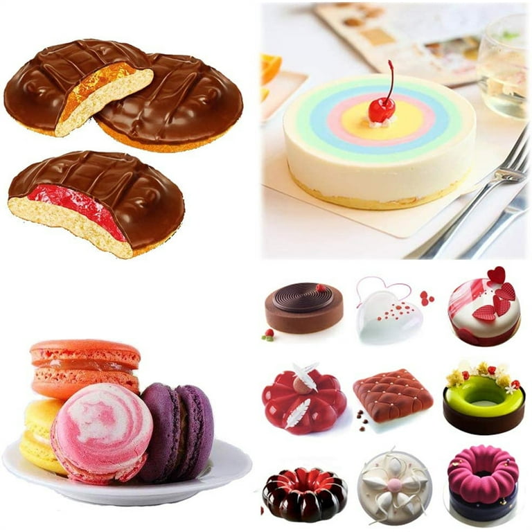 Silicone Cookie Molds Round Cylinder Candy Chocolate Mould For Oreo Covered  Sandwich Muffin Cupcake Mini Soap Making Supplies