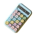 thumbnail image 4 of Calculadora de 10 dígitos, botones mecánicos de accesorios de escritorio portátil Pantalla de bolsillo básico para la escuela primaria Azul, 4 of 8