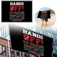 thumbnail image 2 of Hands Off Protest Yard Sign，The Of The Election Against The Yard Marks The Yard Flag, 2 of 6