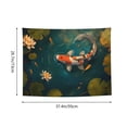 thumbnail image 3 of Bingfone Koi Pond Lilies Tapestry Wall Hanging Decor for Living Room Bedroom Dorm Classroom Office Decor 29x37 Inch, 3 of 8