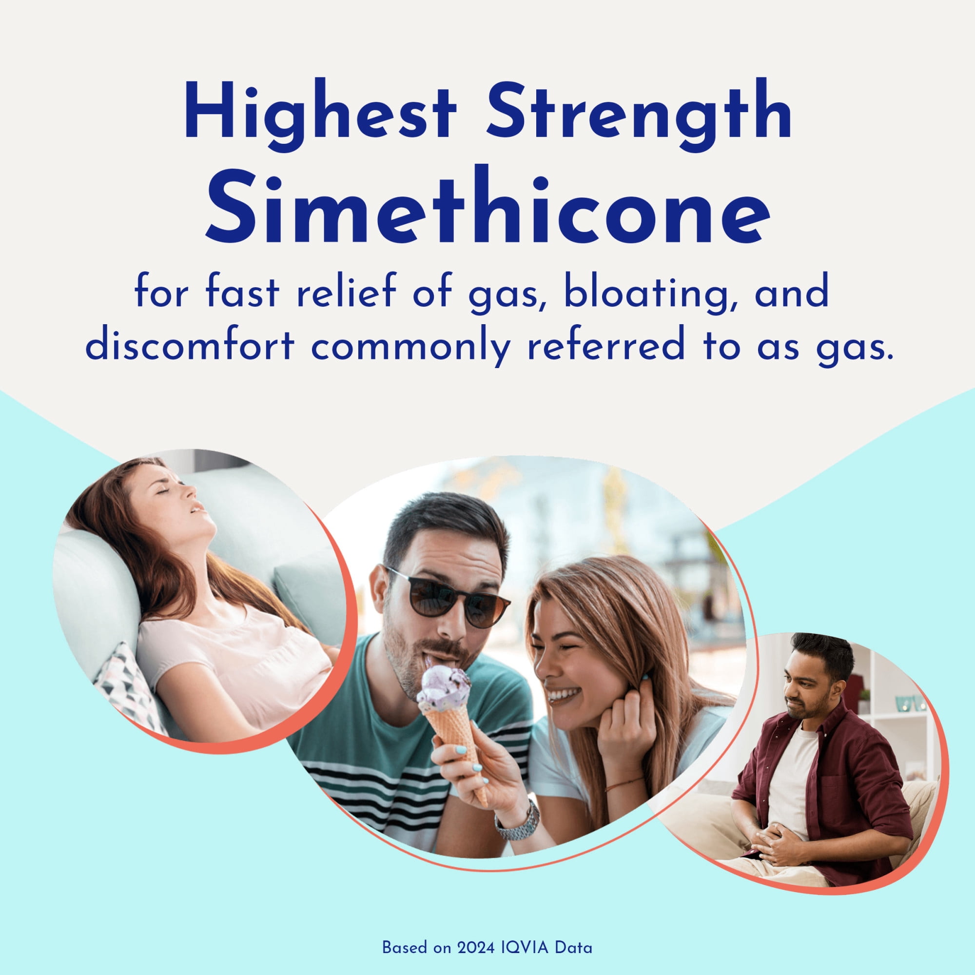 Gas-X Ultimate Strength Gas Relief Softgels With Simethicone 500 Mg, Fast Bloating Relief, Anti-Gas, Otc Stomach & Intestinal Gas, Easy to Swallow, 20 Count