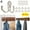 Silver, variant on PULLIMORE 10 Pcs Metal Wall Mounted Coat Hooks Double Hanger Hooks with 20 Pieces Screws Home Decor (Black)