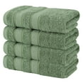 thumbnail image 6 of American Soft Linen Luxury Turkish Hand Towel Set, 100% Cotton 4 Piece Hand Face Towels for Bathroom and Kitchen,  Sage Green, 6 of 9