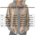 thumbnail image 3 of Women Denim Lapel Waffle Sweater Long Sleeve V Neck Button Down Pullover Knit Polos Shirt Casual Fall Outfits, 3 of 6