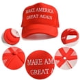 thumbnail image 2 of Donald Trump Vote Hats Make America Great Again Baseball Cap Red, 2 of 5