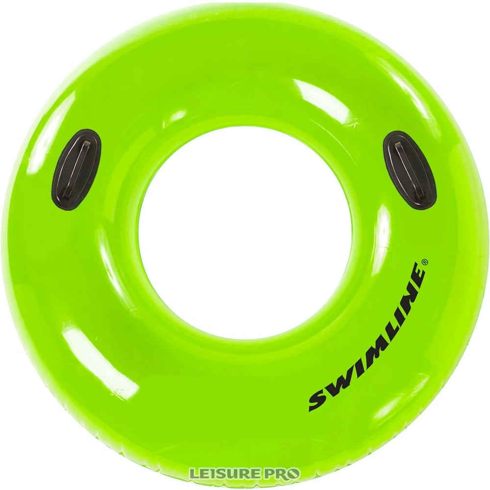 36-Inch Inflatable Lime Green Swimming Pool Inner Tube Ring Float - Walmart.com - Walmart.com