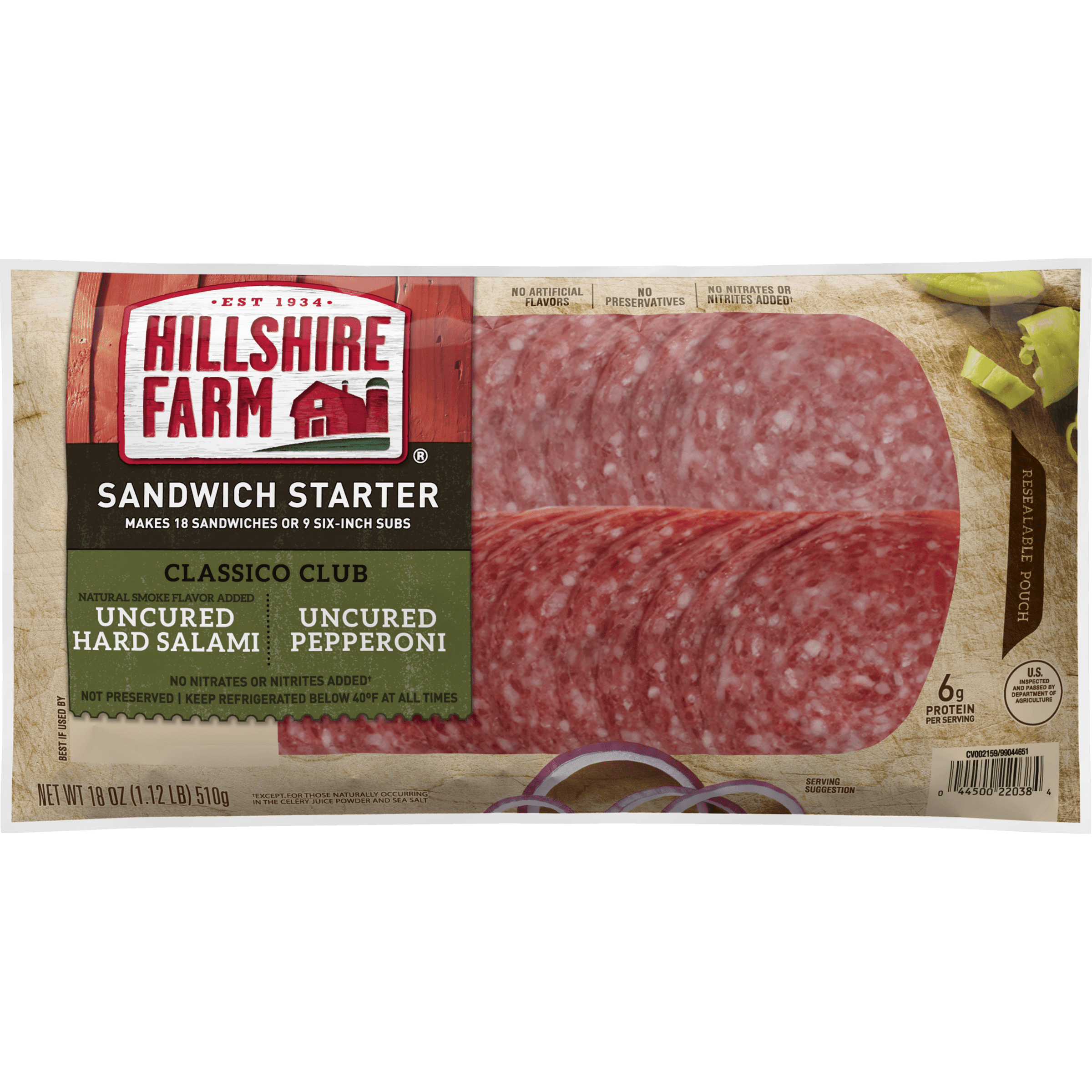Hillshire Farm® Classico Club Deli Lunch Meat Sandwich ...