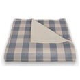 thumbnail image 3 of Creative Products Blue Plaid 50 x 60 Coral Fleece Blanket, 3 of 3