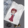 thumbnail image 3 of Cute Virgo Girl Zodiac Cartoon T-Shirt Women -Image by Shutterstock, Female Large, 3 of 4
