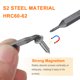 thumbnail image 4 of Uxcell 5pcs PH0000 Punta de destornillador Phillips 5/32" Hex Magnético Cabeza Cruzada Acero S2, 4 of 6