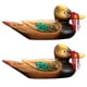 thumbnail image 2 of 2pcs Mandarin Duck Model Wood Ornaments Handmade Craft Ornament Decoration, 2 of 3
