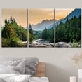 thumbnail image 3 of wall26 Canvas Print Wall Art Set Woodland Nursery Decor Sunset Colorado Mountain River Forest Nature Wilderness Photography Realism Rustic Landscape for Living Room, Bedroom, Office - 24"x36&quo, 3 of 5
