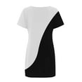 thumbnail image 5 of gakvbuo T-Shirt Dresses For Women Summer Dresses For Women 2024 Vacation Beach Dress Casual Simple T-Shirt Mini Dress Crewneck Short Sleeve Wedding Guest Dresses Club Dresses Sun Dresses Tunic Dress, 5 of 5