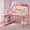 Carbon Fiber Pink, variant on Bestier 51 L Shaped Gaming Desk with Power Outlets, LED Workstation with 4 Tiers Shelves for Home Office, Gamer Reversible Table with Hooks and Cup Holder, Black Marble