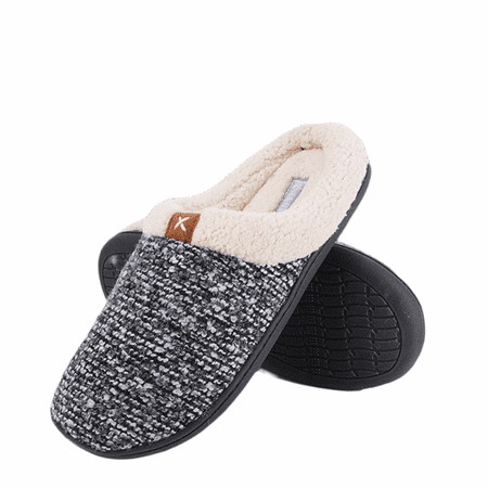 

Rush Mens Slippers Carpet House Slippers for Men Mens Gifts Slip On Pantuflas for Men Memory Foam（11-12） S1747
