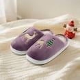 thumbnail image 4 of xinlanlin Christmas Slippers for Girls Boys Warm Winter Fuzzy House Slippers Kids Soft Plush Cozy Memory Foam Home Toddler Casual Shoes Indoor Outdoor, 4 of 7