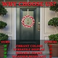 thumbnail image 6 of Valentine Pom Pom Wreath - Home Decor - 1 Piece, 6 of 6