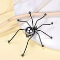 thumbnail image 5 of [Clearance] Black Spider Brooch Pins for Women Pearl Body Witch Jewelry Halloween Pin Accessories Animal Jewelry Gift for Wife Girlfriend Mother on Clearance, 5 of 7