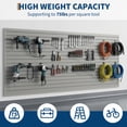 thumbnail image 4 of Heavy Duty PVC Slatwall Panel 4x8 ft – Wall Mounted Connecting Storage System – High Load Capacity for Garage, Workshop, Retail Display – Slat Wall Shelving, 4 of 8