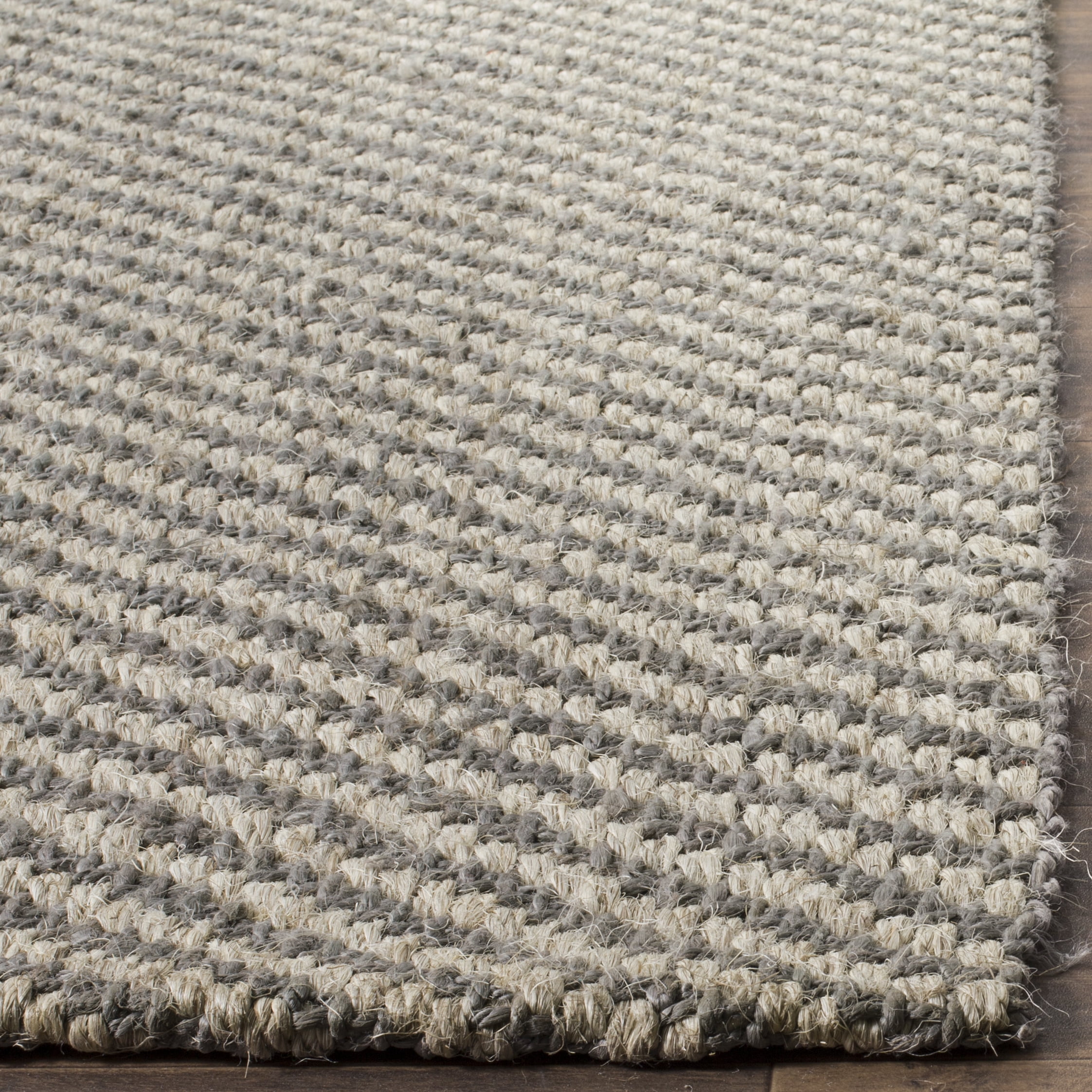 SAFAVIEH Natural Fiber Dilara Braided Area Rug, Natural/Grey, 8' x 10'