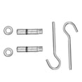 thumbnail image 2 of taquete expansor con gancho 3/16 pulgadas plata 2 piezas, 2 of 5