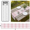 thumbnail image 3 of Pink Buffalo Plaid Table Runner Farmhouse Modern Checkered Tablerunners 18 x 72 Inch, Table Decorations Tabletop Scarf for Summer Gathering Holiday Farmhouse Kitchen Dining Decor, 3 of 8