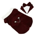 thumbnail image 2 of Pet Wedding Suit, Adjustable Elegant Jujube Red Dog Formal Tuxedo Suit For Cats For Pets For Halloween For Wedding, 2 of 8