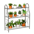 thumbnail image 5 of BENOSS 3 Tier Metal Plant Stand Flower Rack Flower Shelf Flower Pot Display Shelf Home for Living Room Balcony Patio Yard, 5 of 9