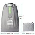 thumbnail image 3 of Bramble - Sac de Poussette Extra Large Imperméable de 47 Pouces Pouces pour Avion (Nylon 600D) Sac de Rangement et de Voyage pour Poussette Simple Ou Double | Sangle Rembourrée Ajustable, 3 of 5