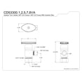 thumbnail image 2 of Kingston Brass CD53302VA 5/8-Inch O.D. Comp x 3/8-Inch O.D. Comp Anti-Seize Deluxe Quarter-Turn Ceramic Hardisc Cartridge Angle Stop in Polished Brass, 2 of 5