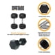 thumbnail image 3 of Set de 2 Pesas Hexagonales de 7.5 kg / 17lb Marthing Kit Mancuernas Hexagonales Acero Recubrimiento de Caucho, Diseño Estable, Resistentes y Funcionales para Entrenamiento en Casa y Gimnasio, 3 of 9