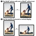 thumbnail image 4 of Americanflat 28x40 Poster Frame with Polished Plexiglass with 24x36 Mat Display Photo Epic Collection - Black, 4 of 7