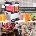 thumbnail image 6 of Aoile 2-Tank Commercial Slushy Machine 7.9 Gal, 700W Stainless Steel Frozen Drink Margarita Smoothie Maker, 6 of 8
