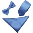 thumbnail image 1 of HAHDAXIA Mens Fashion Polyster Skinny Ties Necktie Bowtie Pocket Square 3PCS Set, 1 of 6
