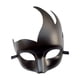 thumbnail image 5 of Máscara de media cara para cosplay, novedad, máscara de Halloween con curva de llama, máscara para ojos estilo B, 5 of 9