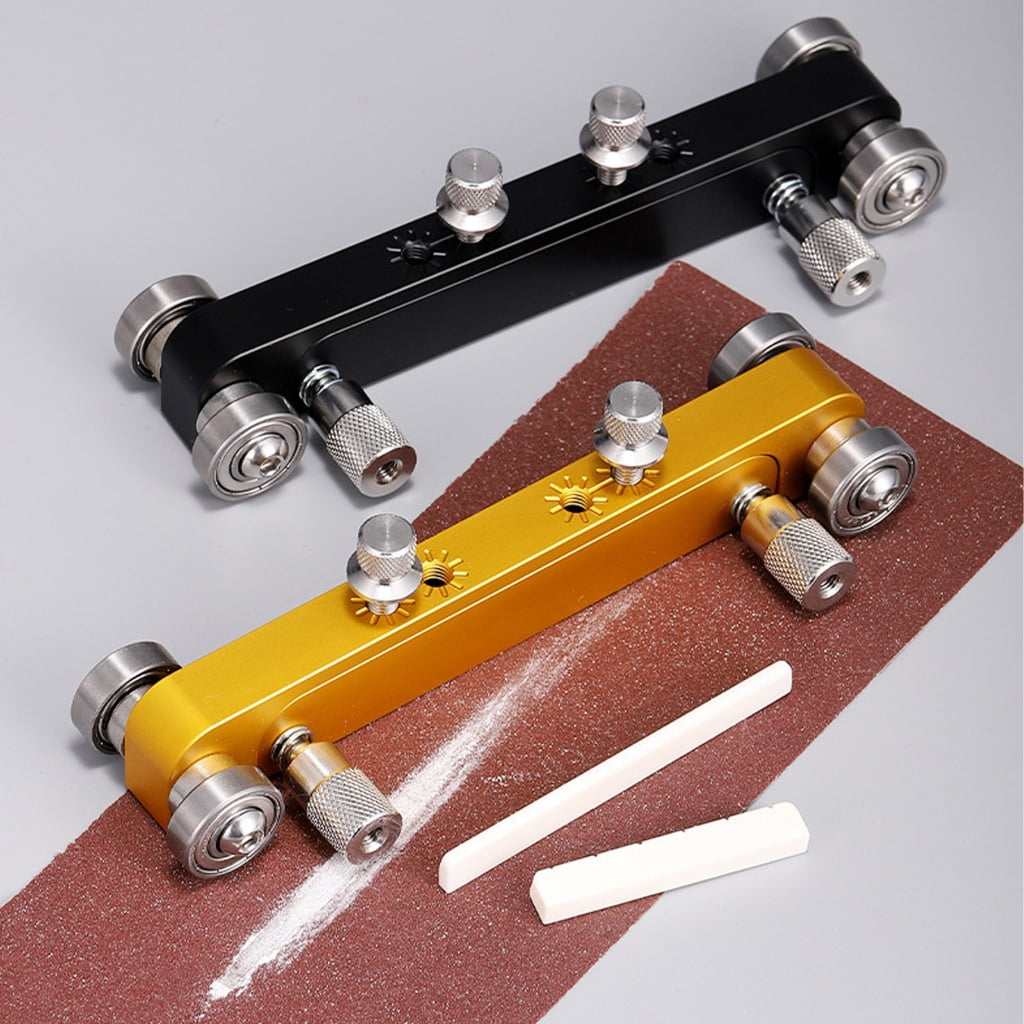 Professional Guitar Nut Slotting Tool Aluminum Alloy For Precise Bridge Adjust